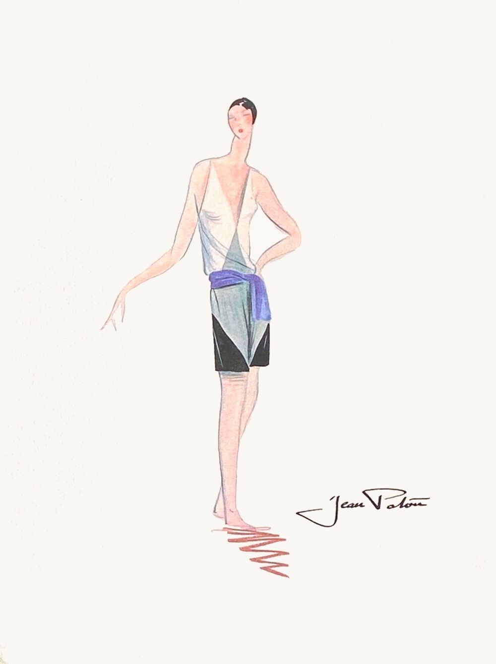 Jean Patou Screenprint Dessin De Mode II 1996