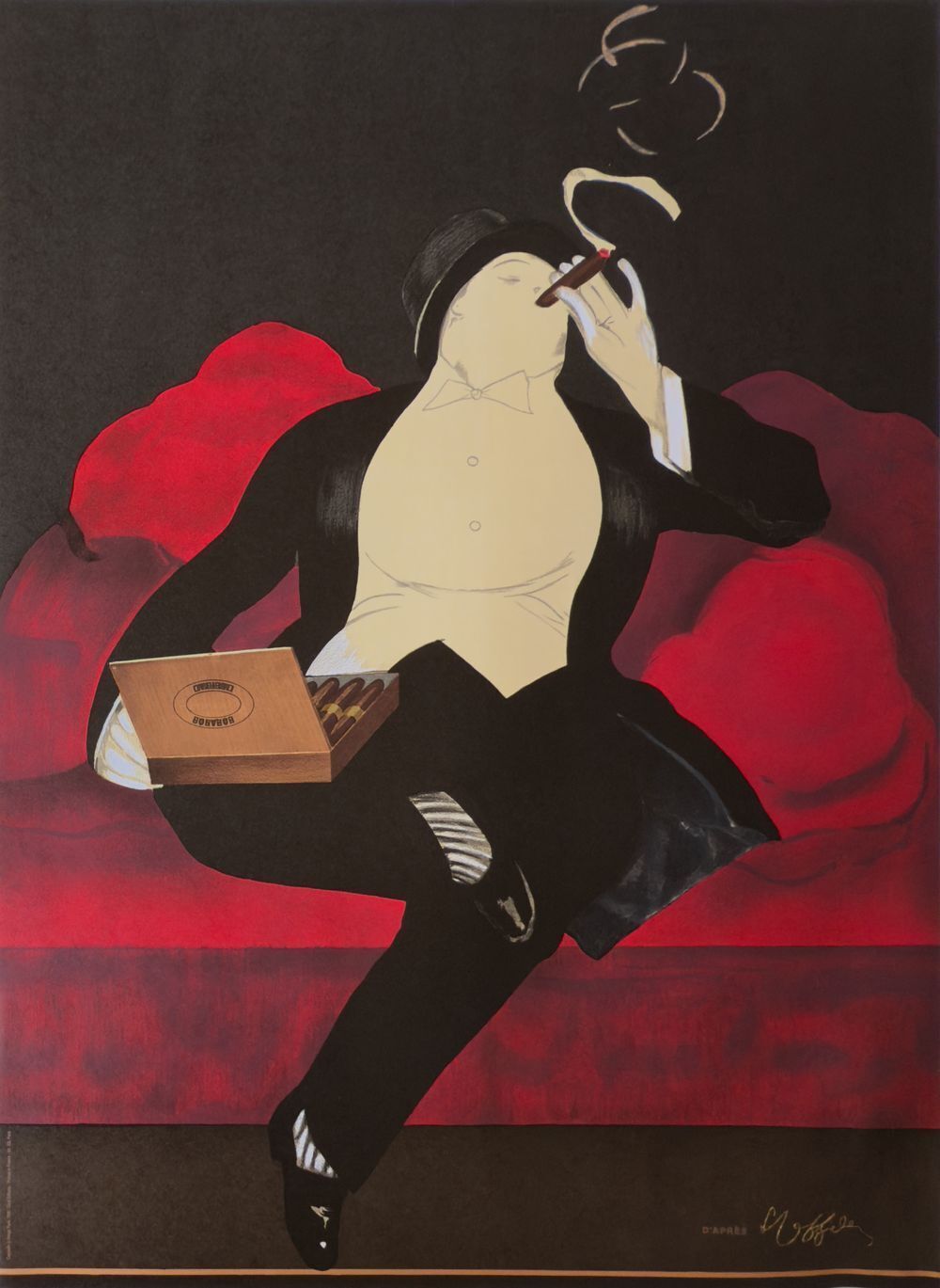 Leonetto Cappiello Poster Habanos Libertad 1998