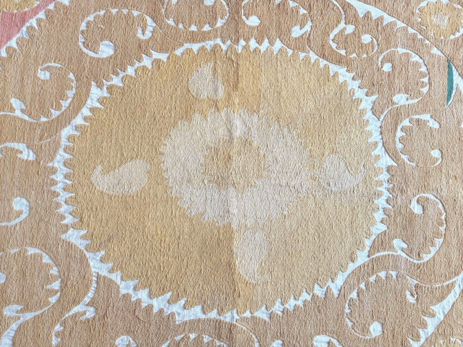 Decorative Suzani Tablecloth From Asian 135 X 150 Cm photo furniture