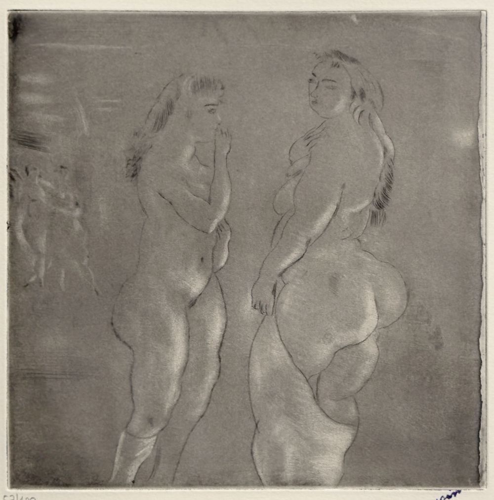 Jules Pascin Etching Comparaison 1980 photo furniture