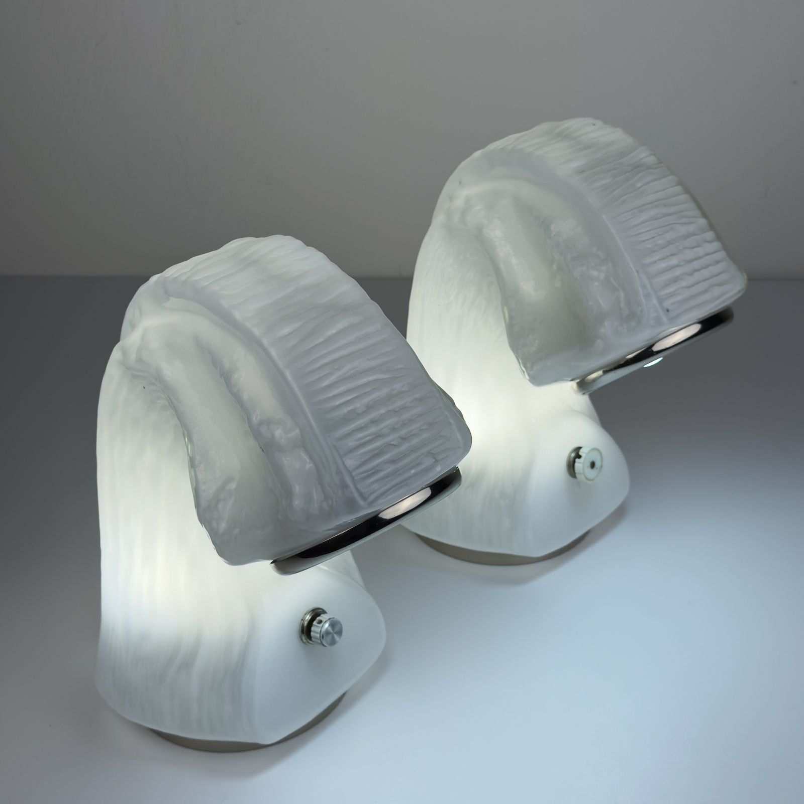 photo vinterior Table Lamp Osso By Carlo Nason For Mazzega, Italy 1970s, Set Of 2