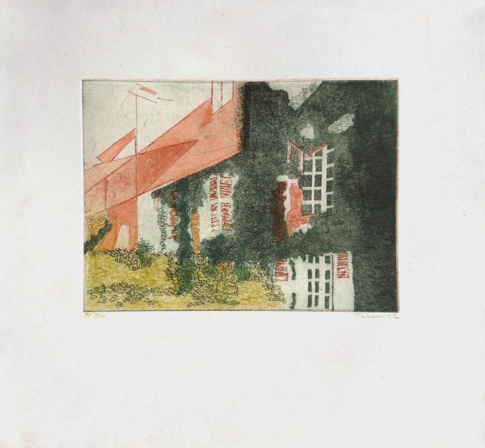 Monique Pehem (Breton Prouté) Gesigneerde Ets Maison De Campagne 1992
