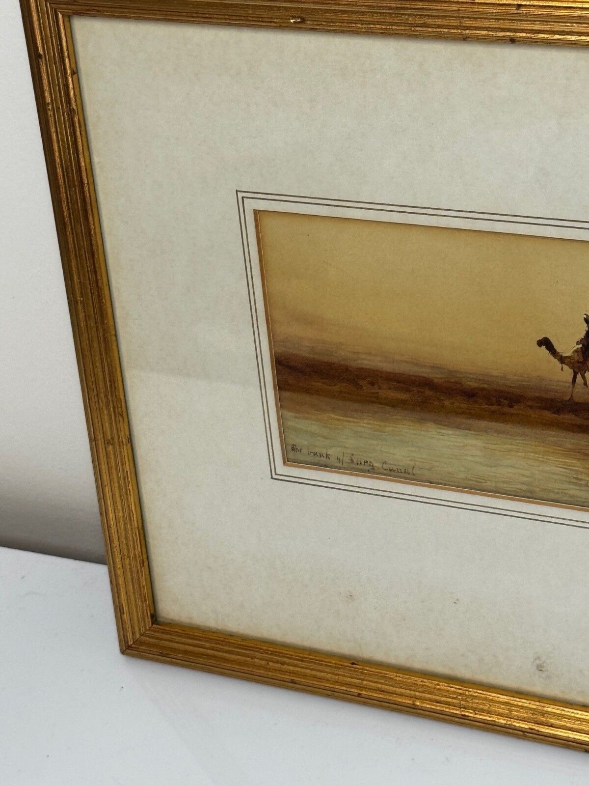 19e-eeuws schilderij Orientalisme Bedoeïenenstamleden Suezkanaal door Henry Andrew Harper photo Kunst