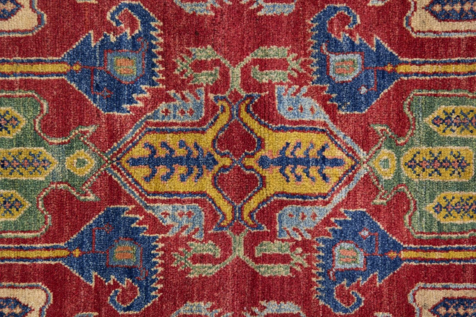Tapis faits main, tapis afghans géométriques rouges, tapis à vendre 182 x 265 cm photo Textiles