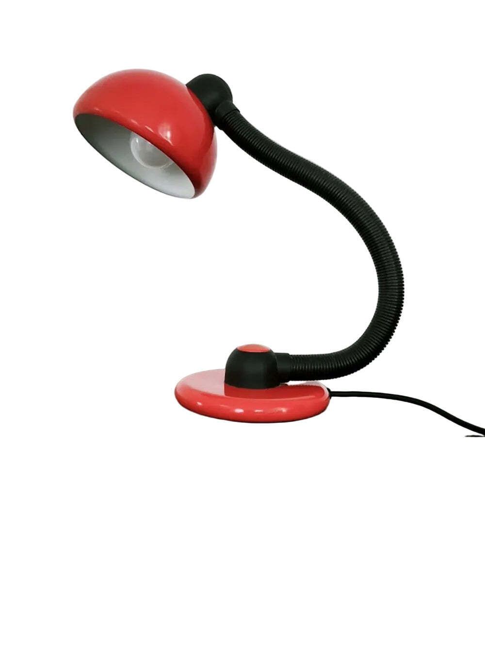 Klaus Hempel V3925/01 Rode Bureaulamp Voor Hustadt Leuchten, Duitsland jaren 1970