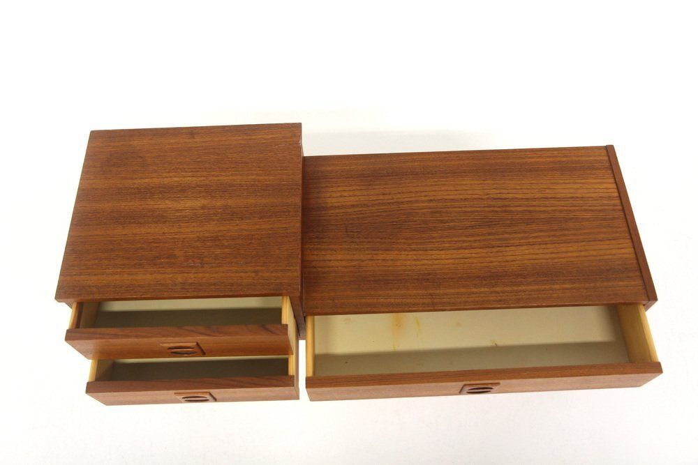 Banc téléphone scandinave en teck, Suède, années 1960 photo Mobilier