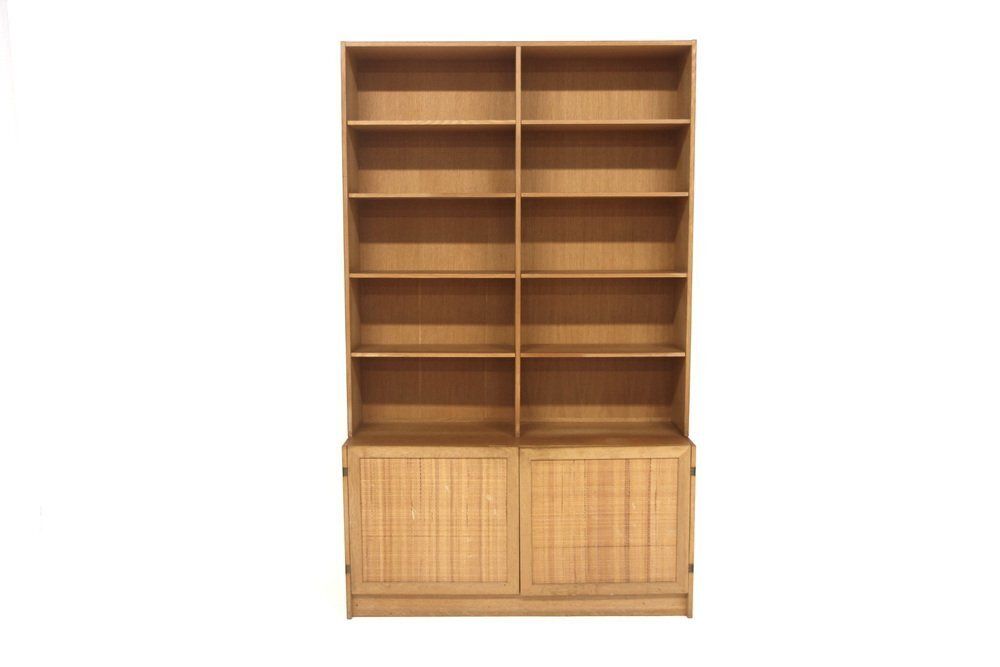 Bibliothèque scandinave en chêne par David Rosén pour Nordiska Kompaniet, 1950 photo furniture
