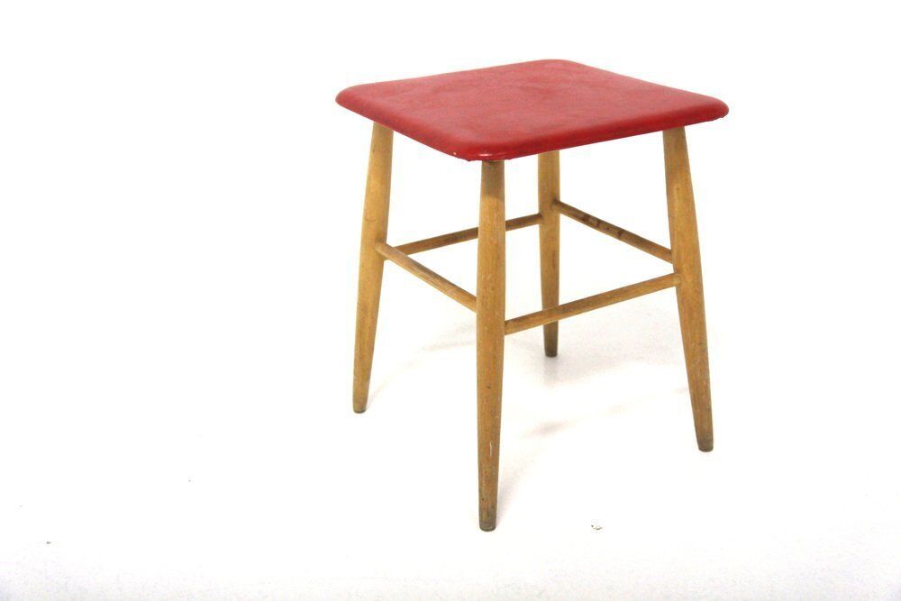 Scandinavian Stool In Birch Wood From Edsbyverken, Sweden, 1960
