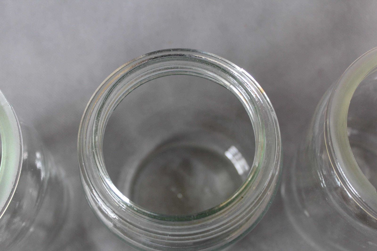 Set van 3 zeldzame vintage Val Saint Lambert glazen weckpotten met deksel en metalen sluitingen, inhoud 1 liter, 1932, voorraadpot / keukenpot photo buy