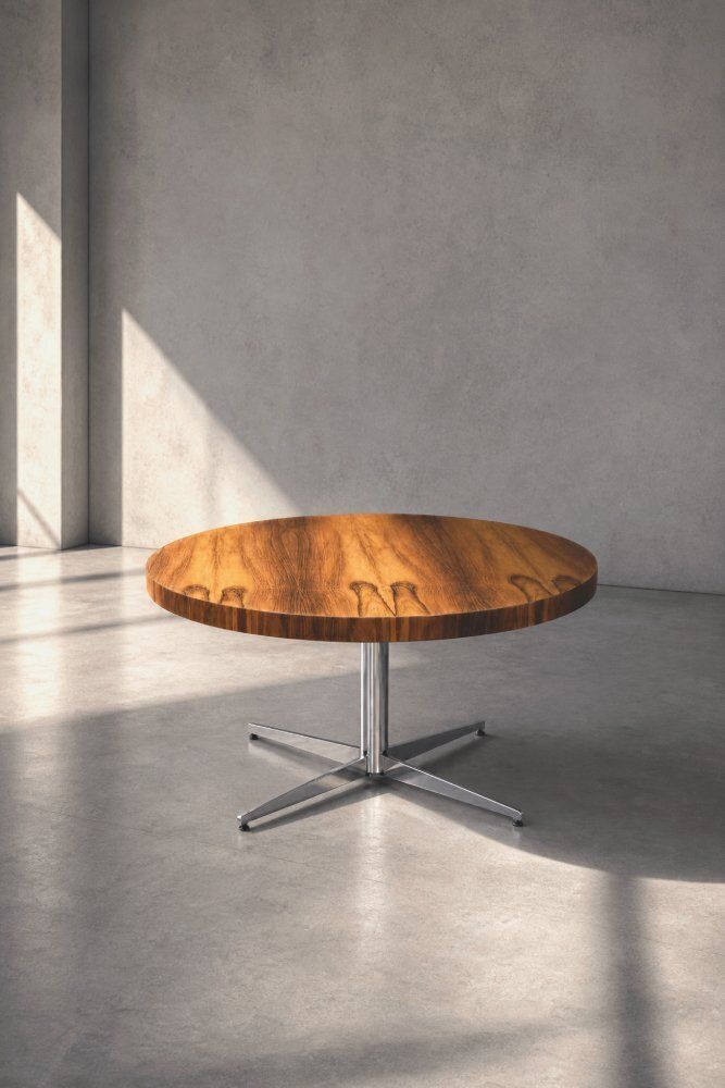 Vintage Duits rond salontafel in palissanderhout van Ilse Möbel, jaren 1970 photo 1288.0