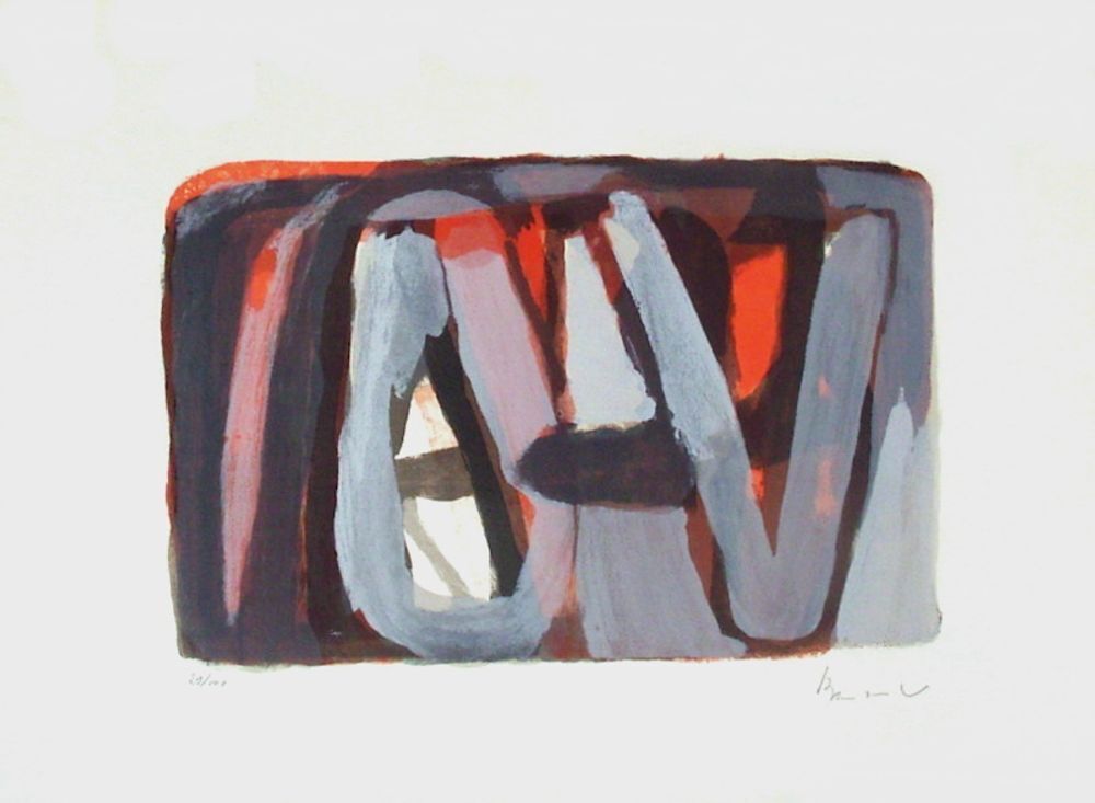 Bram Van Velde Gesigneerde Lithografie Mp 335 1979