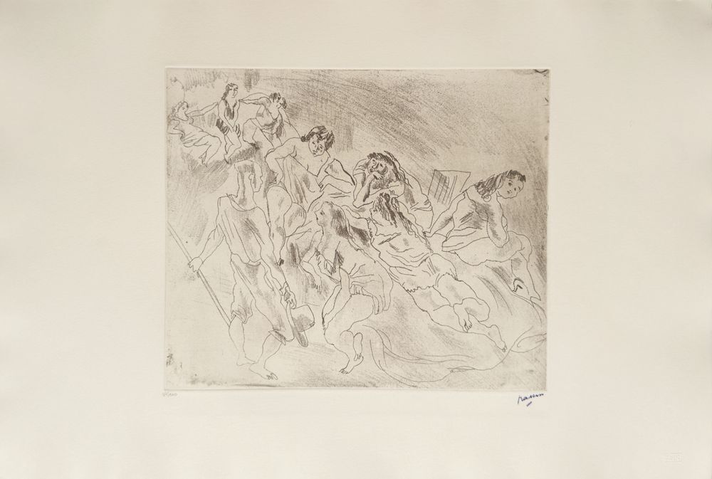Jules Pascin Etching Encore L'enfant Prodigue 1980