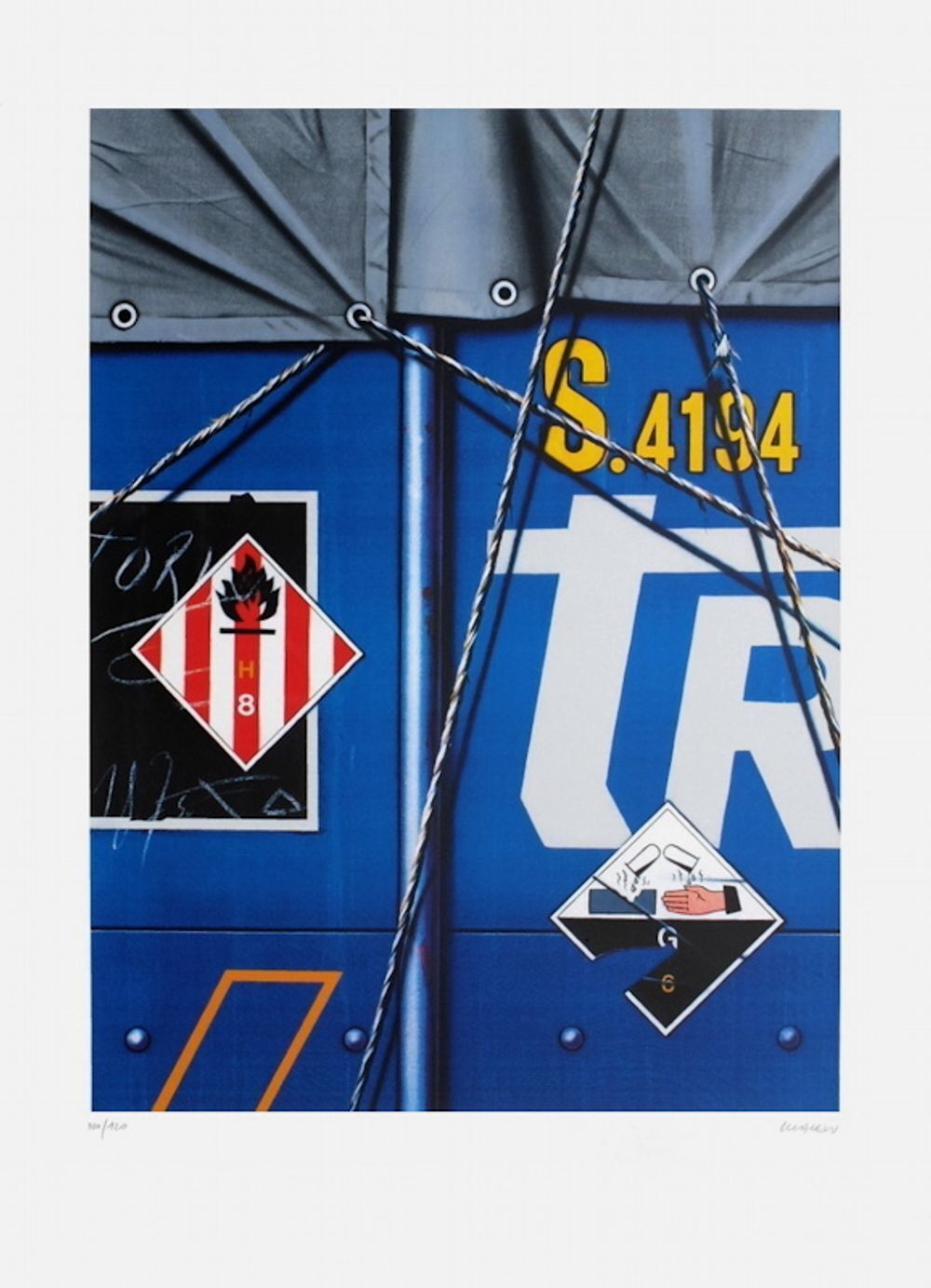 Peter Klasen Signed Lithograph S. 4194 Tr