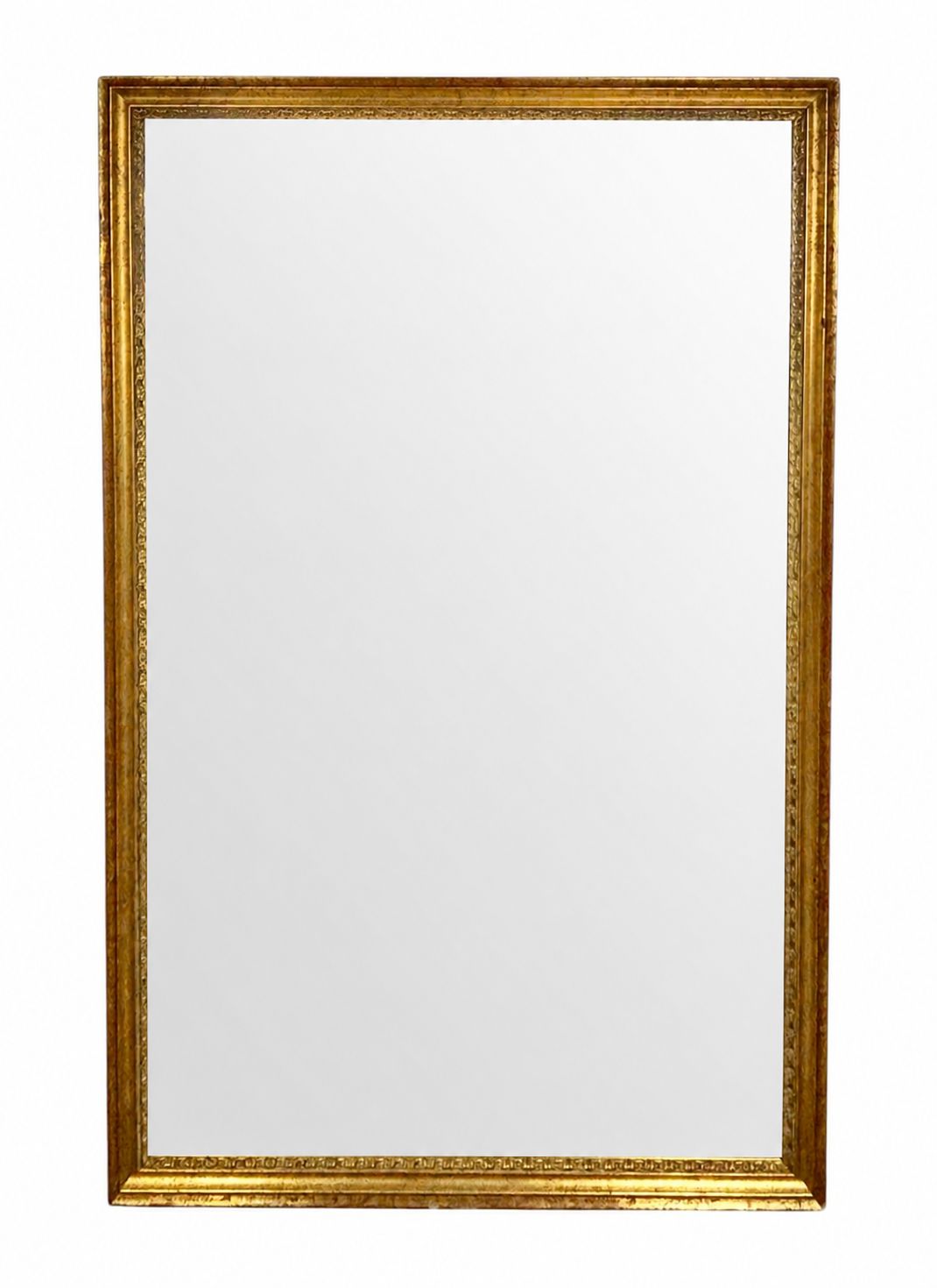 Large Spanish Giltwood Wall Mirror, Mid 20th Century
