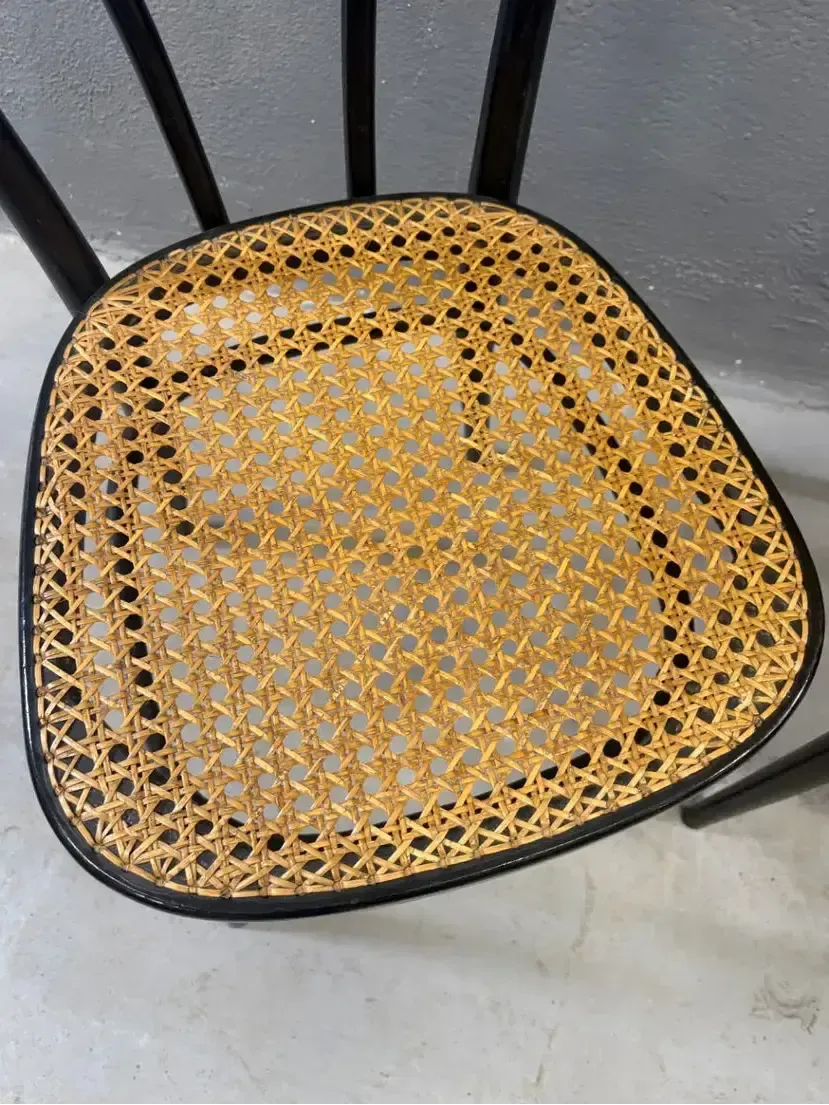 Paar Bentwood Stoelen, Weens Stro Zittingen, Herbatschek Series, jaren 1960 photo 535.0