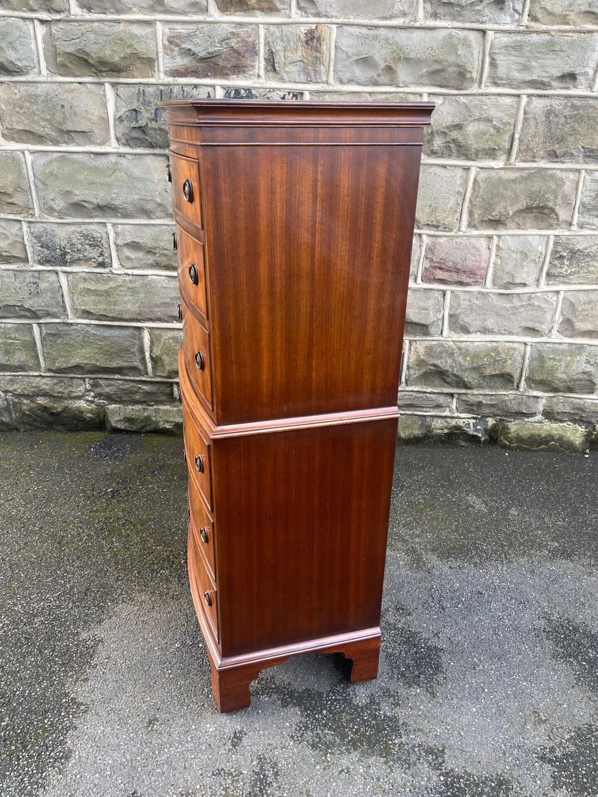 Quality Walnut Chest Of Drawers Tallboy photo vintage