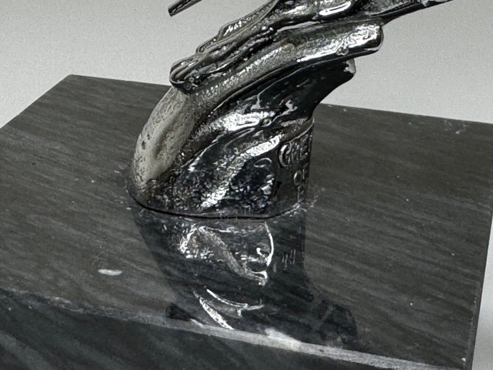 Early 20th Century Louis Lejeune Chrome Plated Racing Greyhound Of The Road Classic Mascot photo vintage