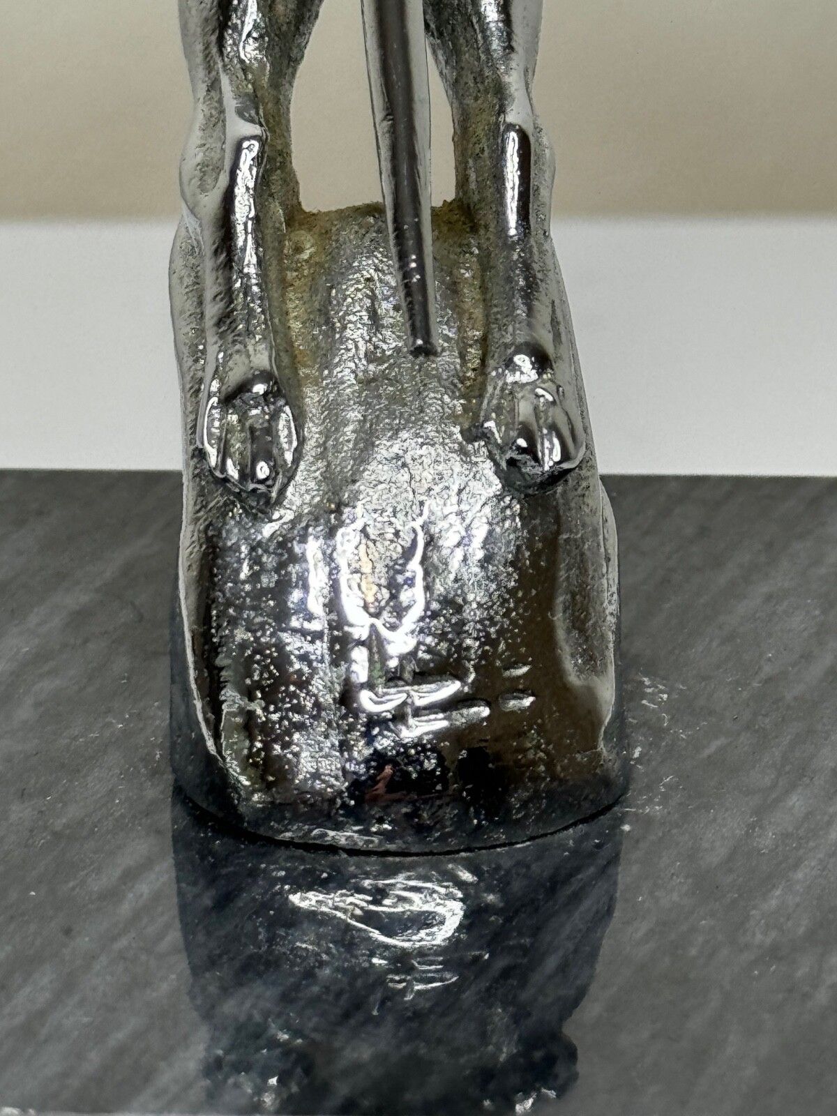 photo buy Early 20th Century Louis Lejeune Chrome Plated Racing Greyhound Of The Road Classic Mascot