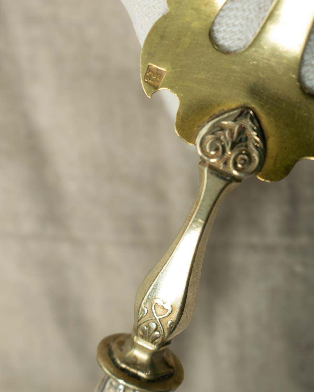 Antique English Early Art Nouveau Serving Set – Gilt & Silver Plate (C.1900) photo buy