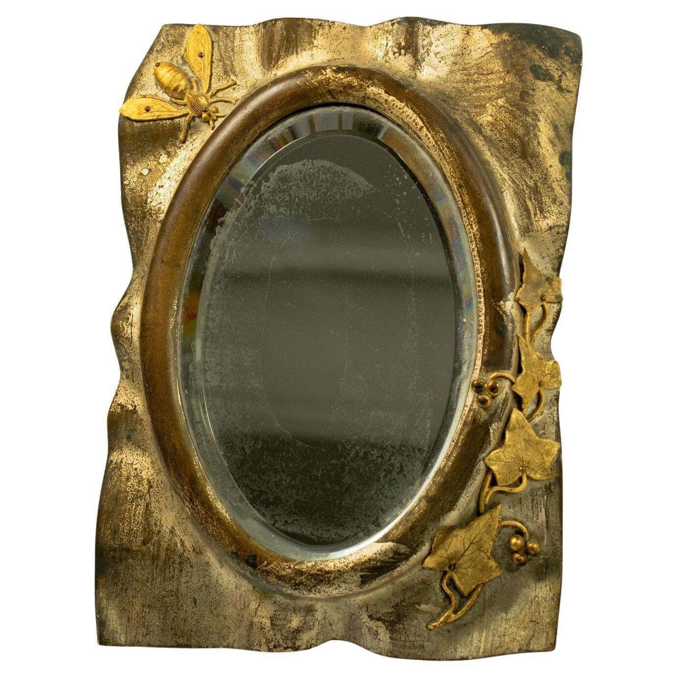 French Dressing Table Mirror Art Nouveau   Circa 1900