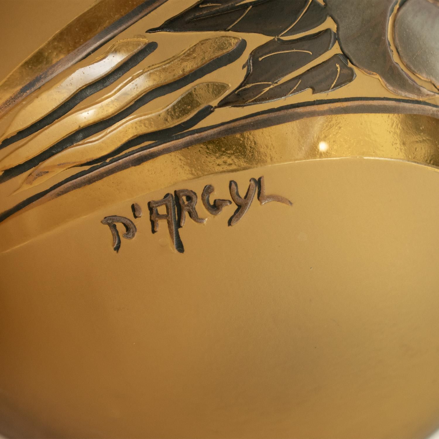 Unusual Art Deco Vase By D'argyl, Paris, Circa 1928 photo Home Decor