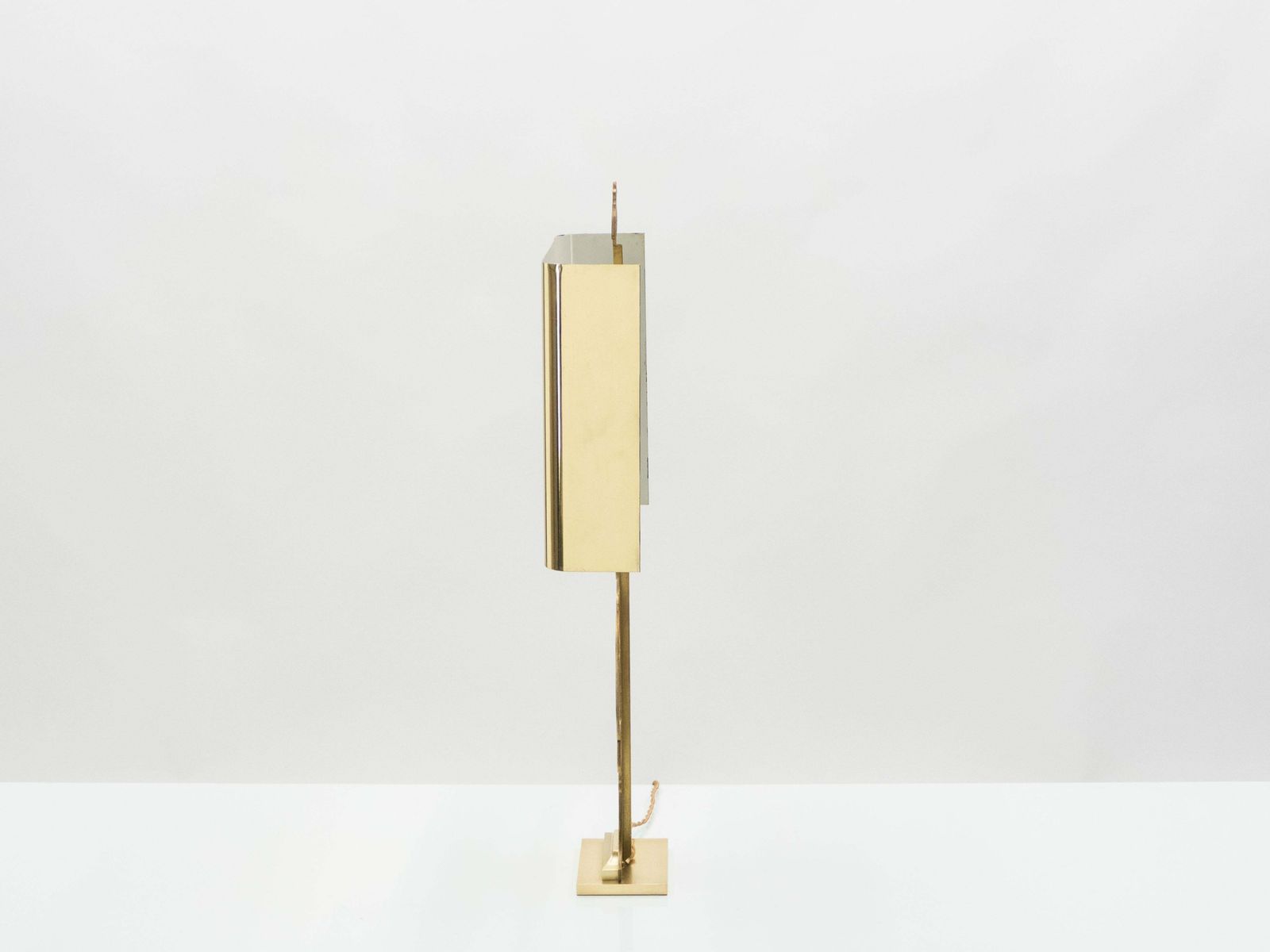 Lampe Maison Charles néoclassique en laiton, années 1970 photo Luminaires
