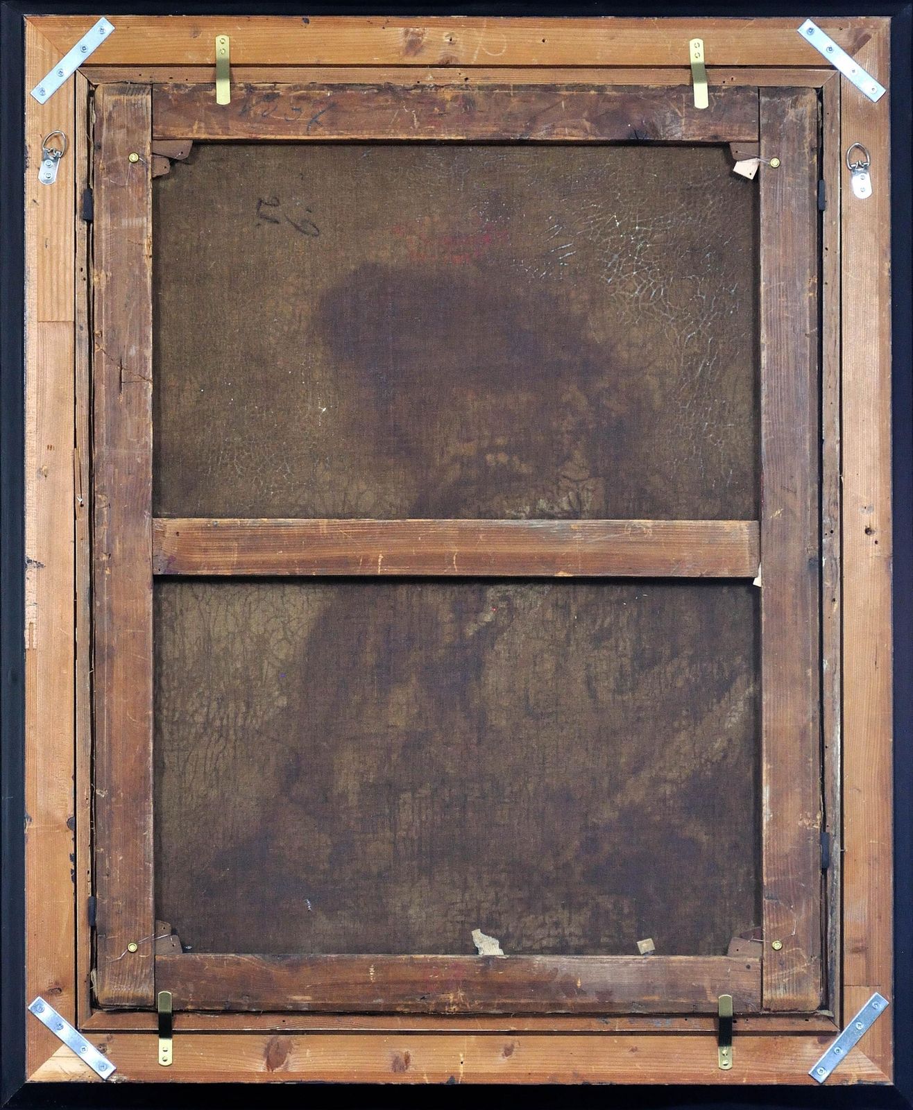 Albin Mattenheimer, 1823-1875. Autoportrait de l'artiste, Munich, 1875. Peinture à l'huile encadrée. photo Art
