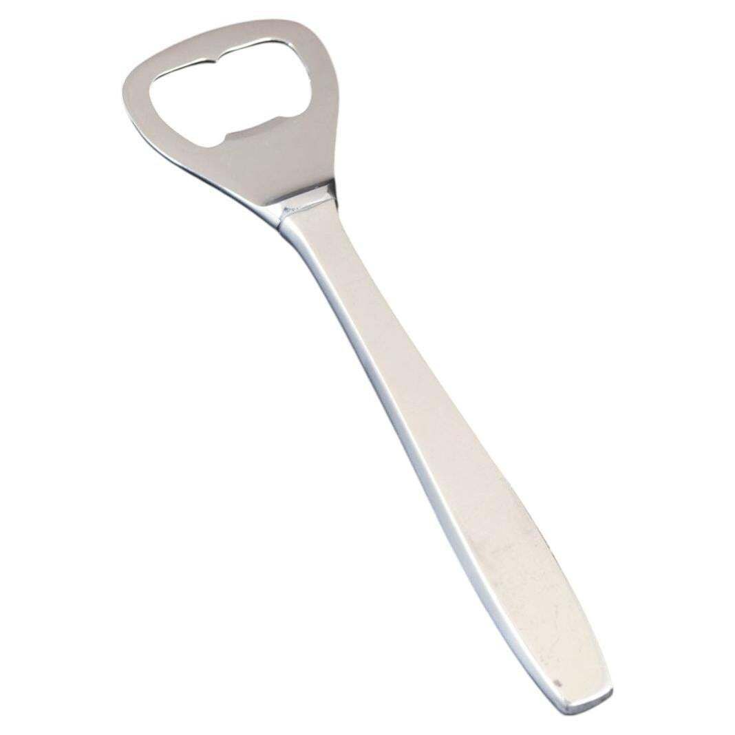 Evald Nielsen, Bottle Opener In Sterling Silver And Stainless Steel. 1940s