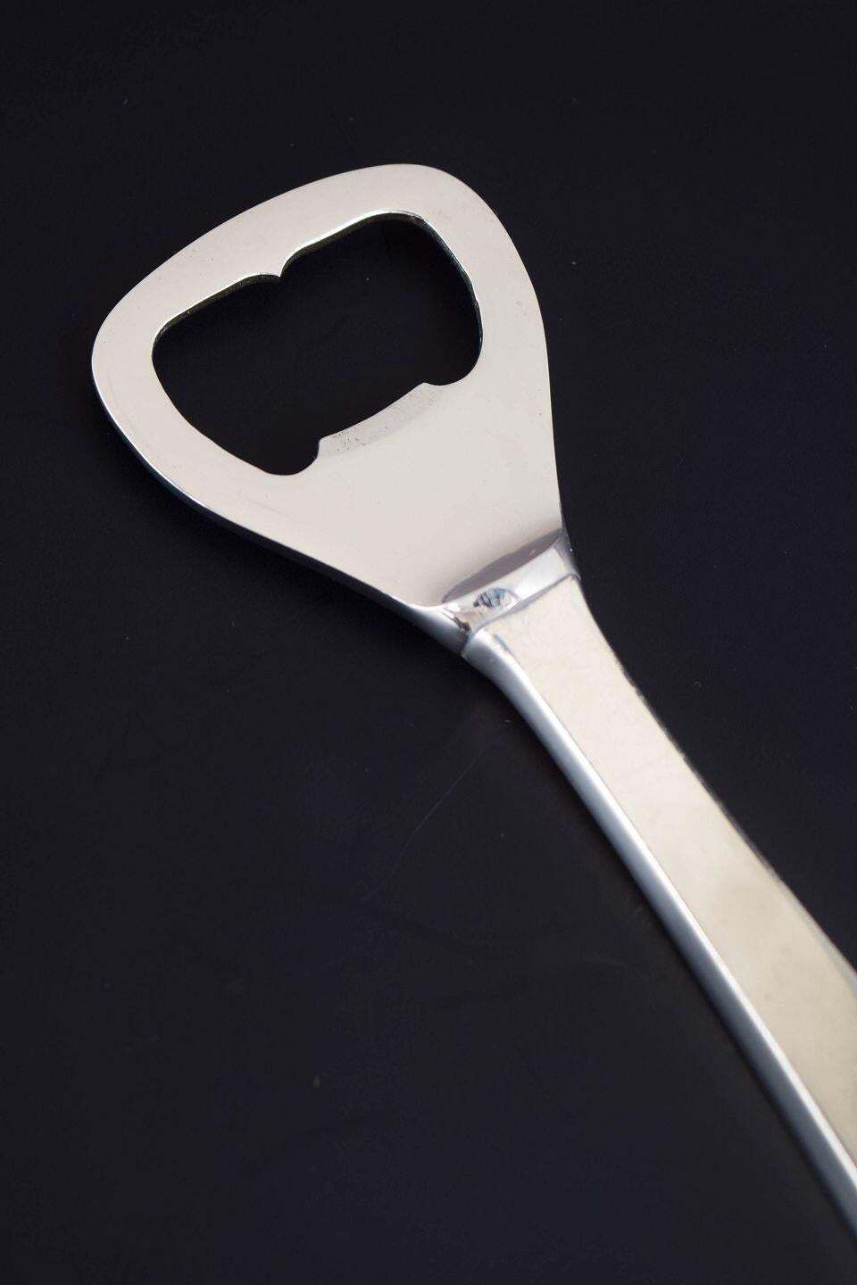 Evald Nielsen, Bottle Opener In Sterling Silver And Stainless Steel. 1940s photo furniture
