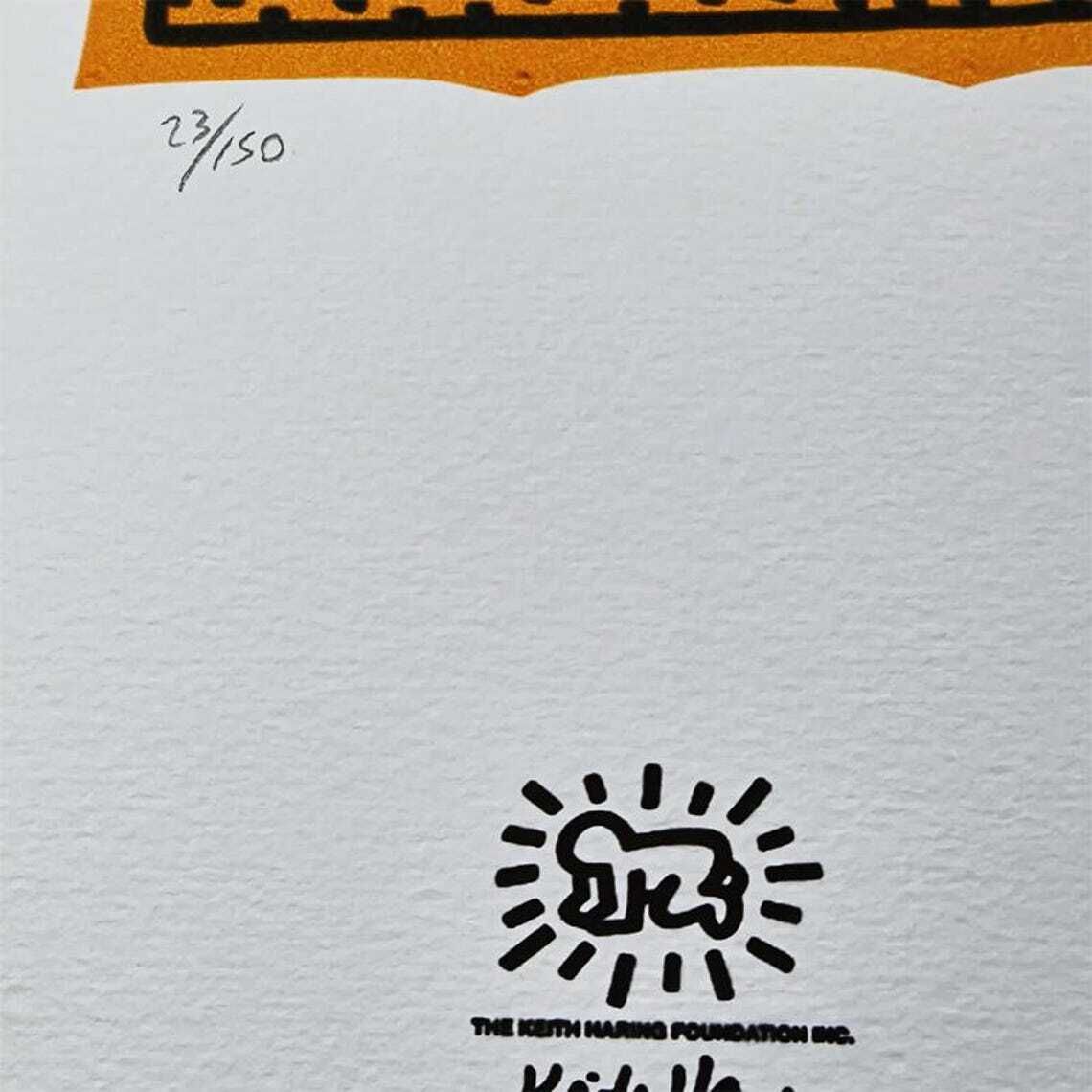 1990s Keith Haring Limited Edition Lithograph   Numbered In Pencil. photo Art