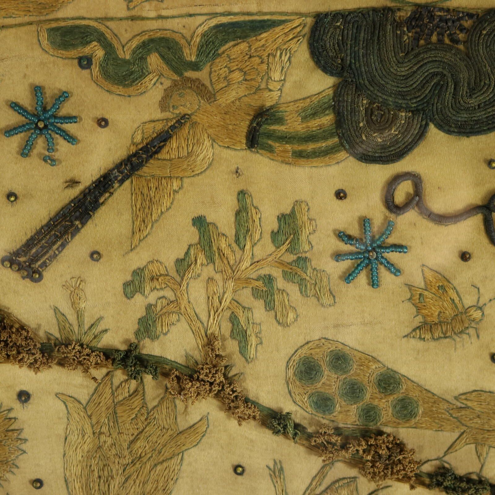 photo for sale 17th Century Stumpwork Picture Depicting The Binding Of Isaac
