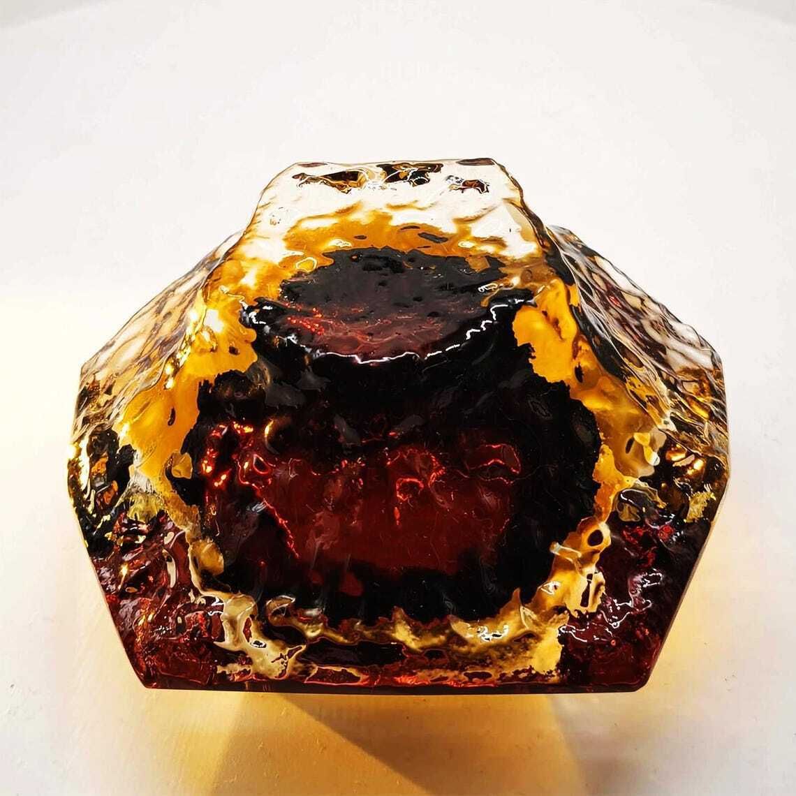 Cendrier ou vide-poche en verre de Murano, par Flavio Poli pour Seguso, années 1960, Italie. photo 244.0