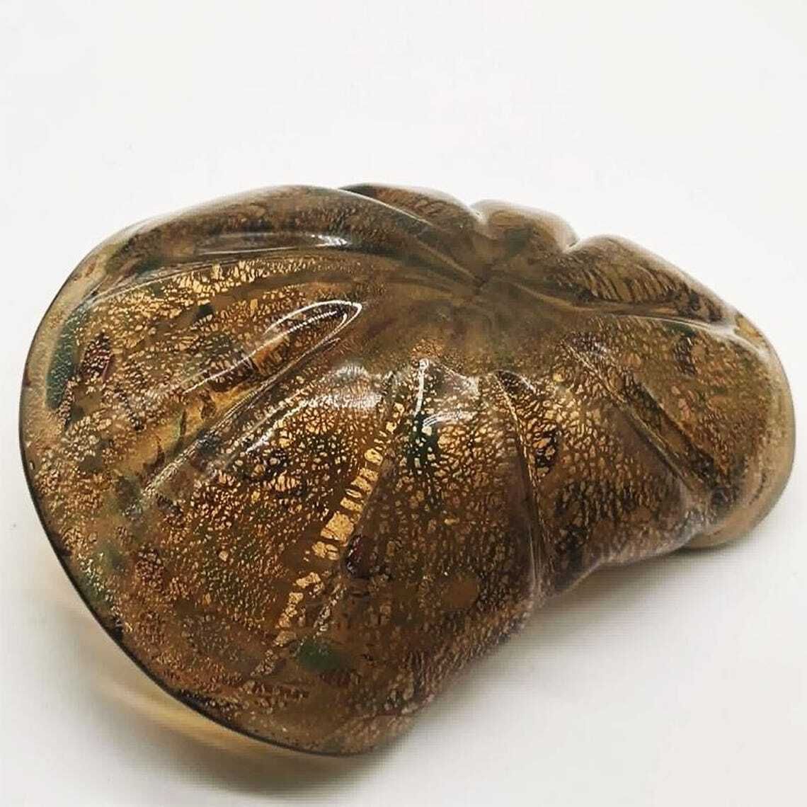 Home Decor 1950s Big Ashtray In Murano Glass Attributed To Dino Martens. Made In Italy. 20cm / photo