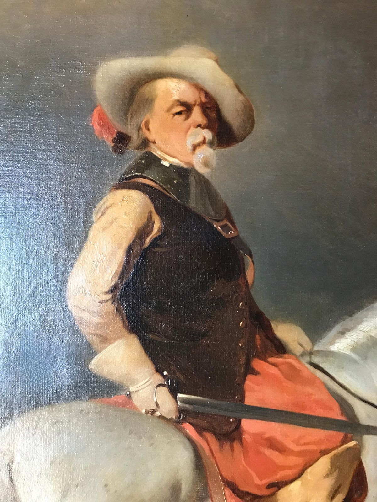 French 19th Century Oil Painting: Alfred De Dreux   Capitaine Des Mousquetaires3 photo Art