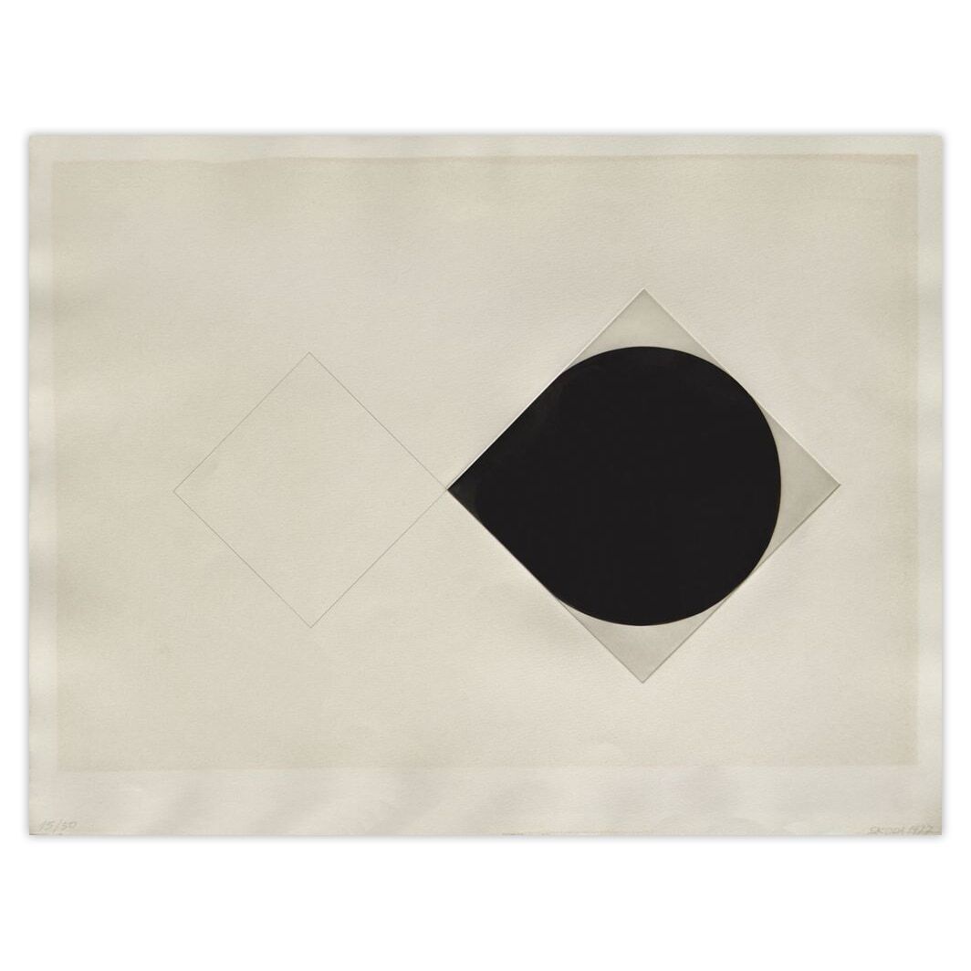 Vladimir Skoda Gesigneerde Aquatint Carré Double 1977