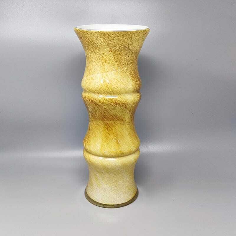 Paar vazen in Muranoglas door Enrico Coveri, jaren 1970. Made In Italy photo for sale