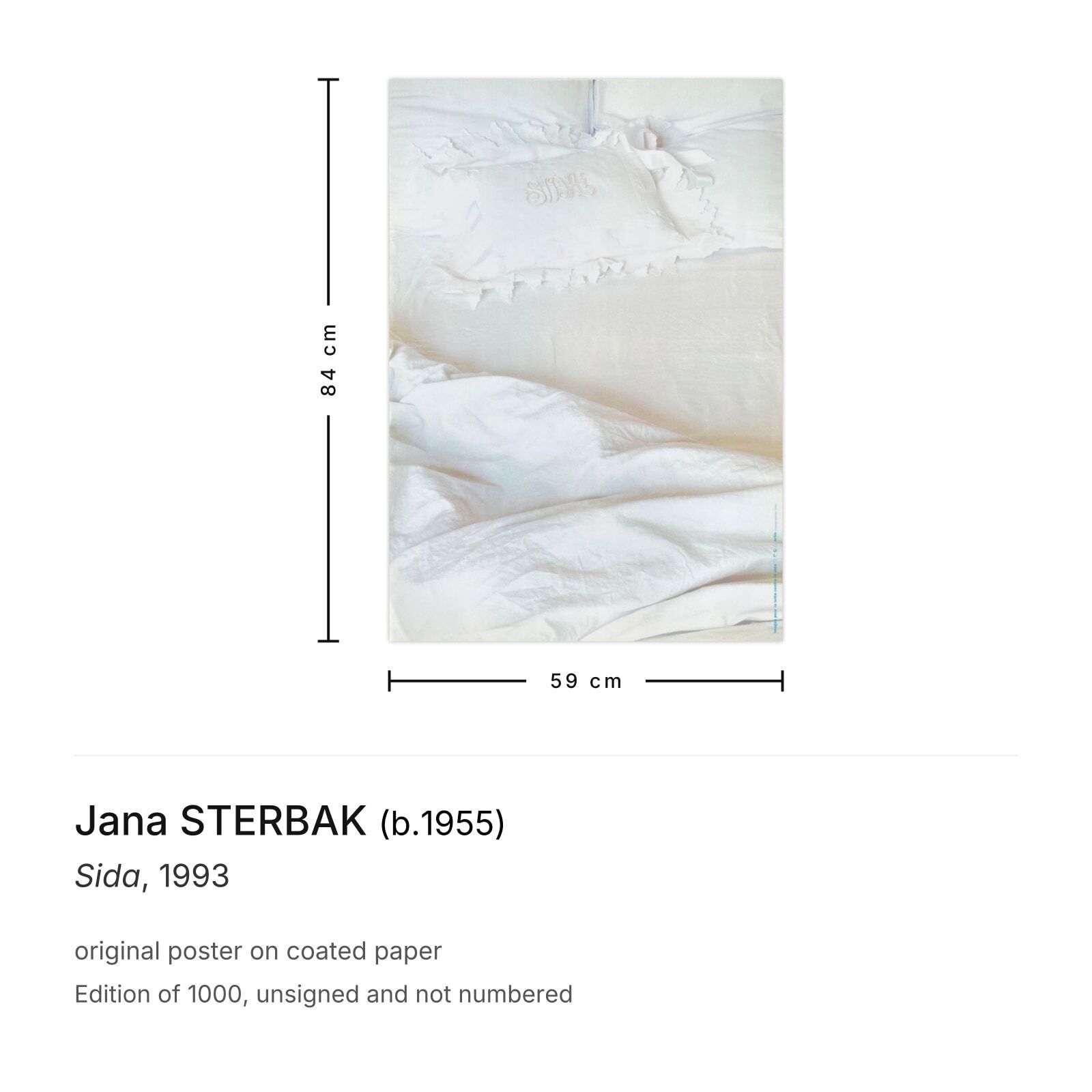 Jana Sterbak Poster Sida 1993 photo furniture