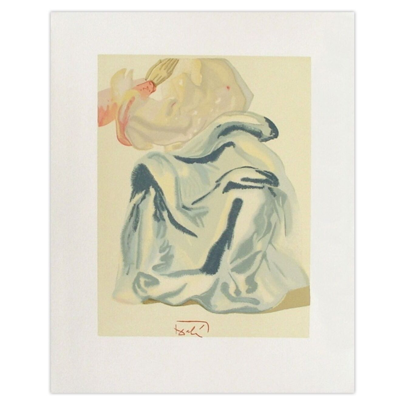 Salvador Dali Woodcut Divine Comédie Paradis 30 A L'empyrée 1960