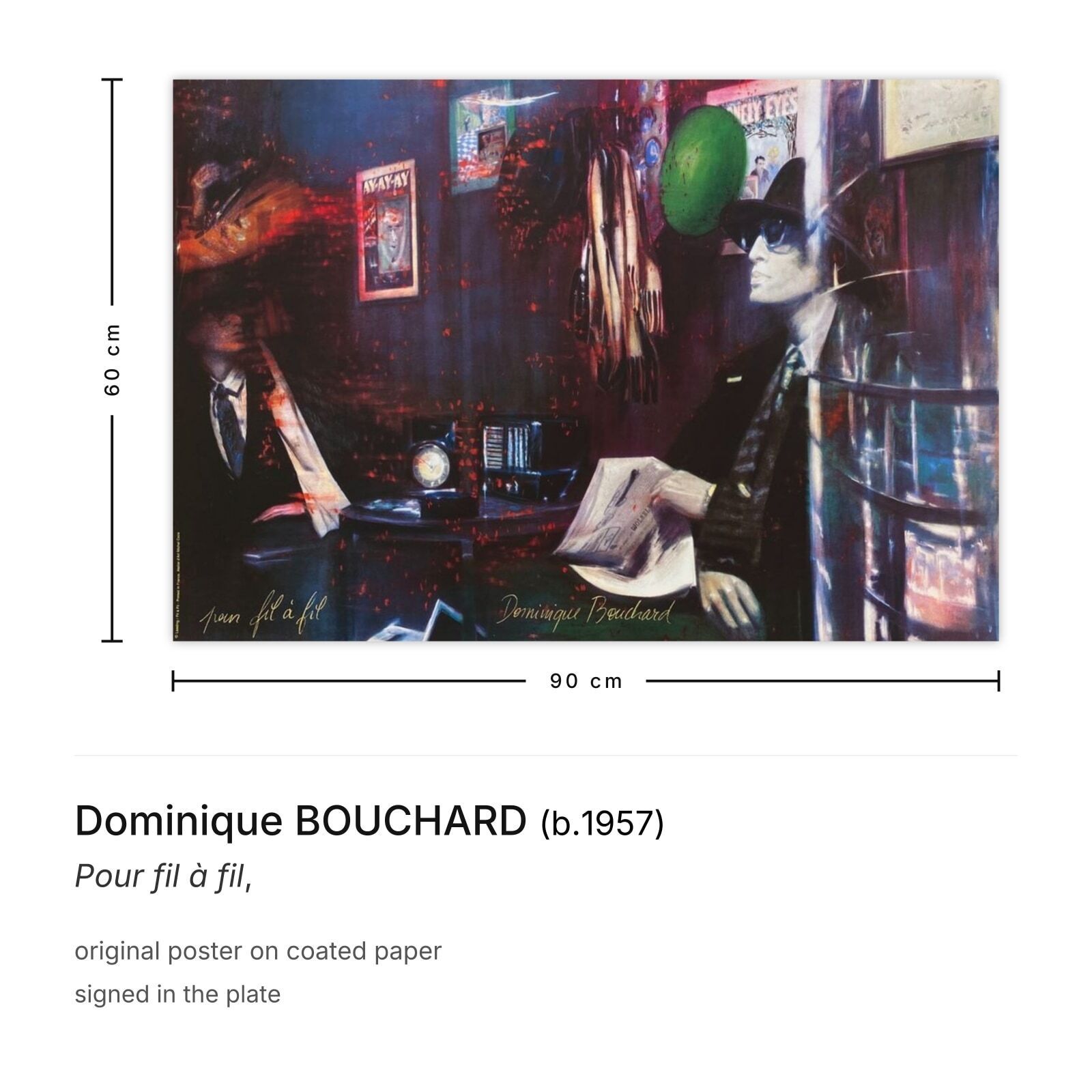 Dominique Bouchard Poster Pour Fil à Fil photo furniture