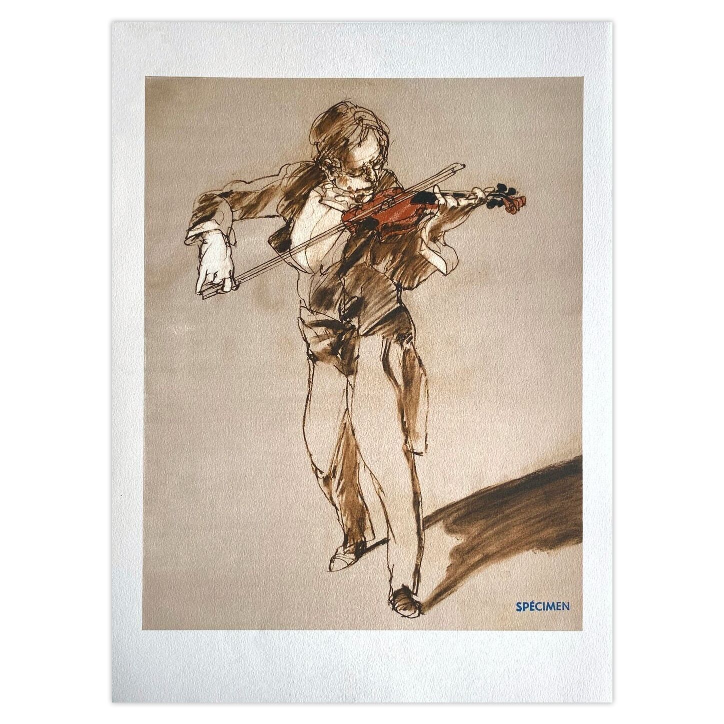Claude Weisbuch Lithografie La Leçon 1990