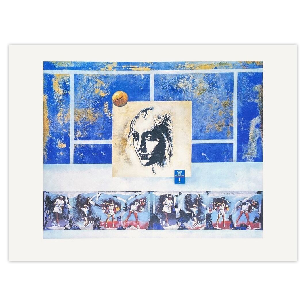 Marie Madeleine Noiseux, sérigraphie Tennis Open Paris Bercy, Hommage To Steffi Graf, 1998