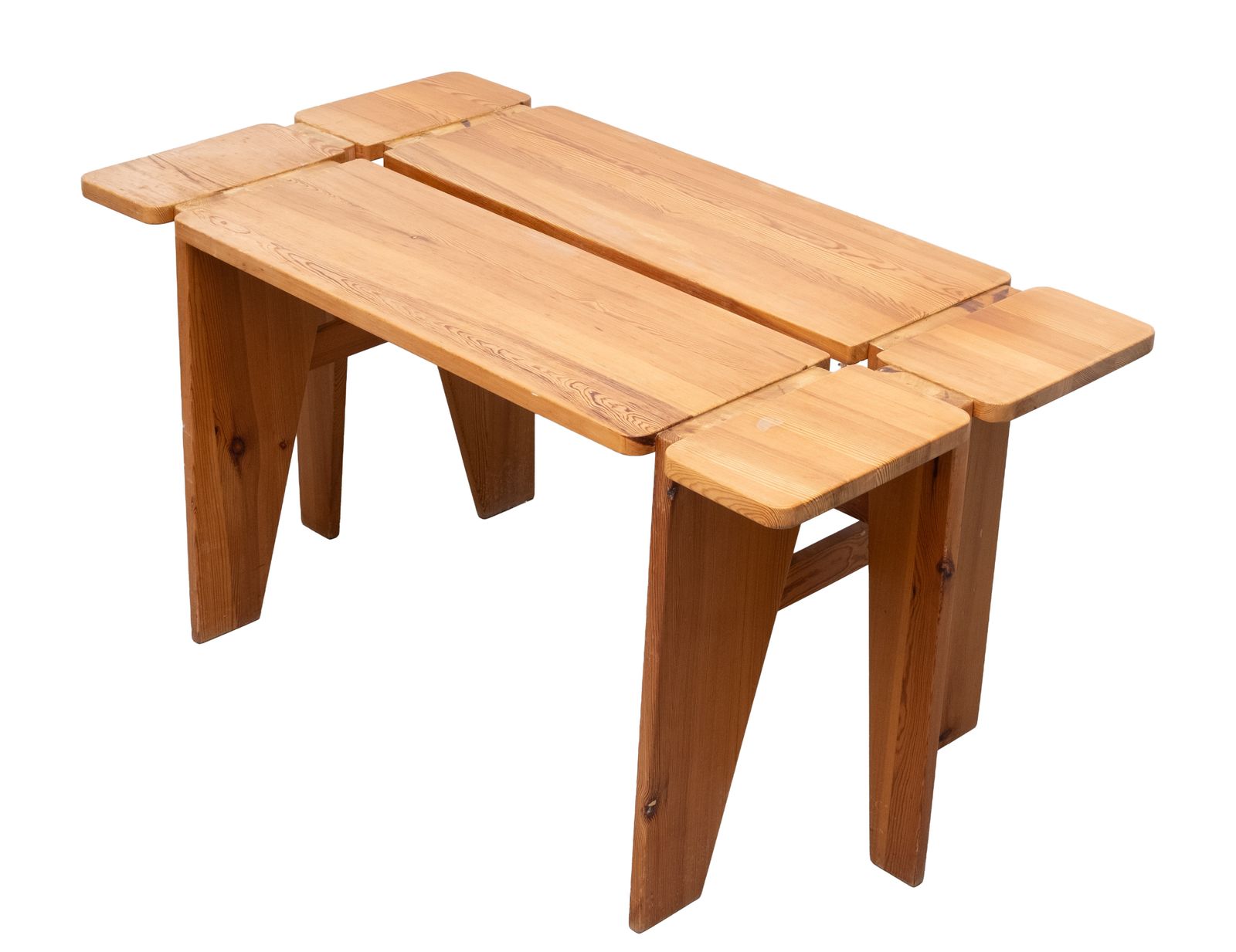 Unieke Rauni Peippo Apila grenenhouten tafel, Finland 1960 photo vinterior