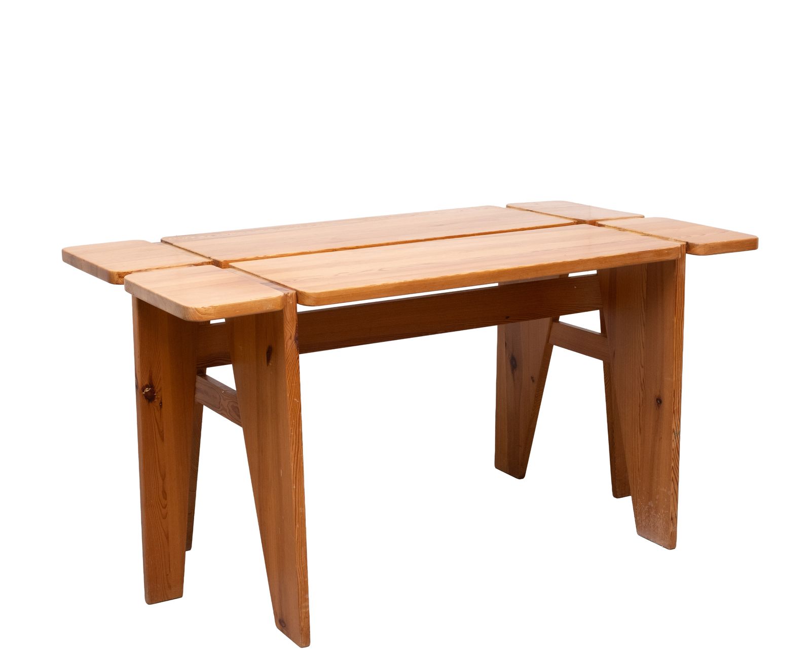 Meubels Unieke Rauni Peippo Apila grenenhouten tafel, Finland 1960 photo