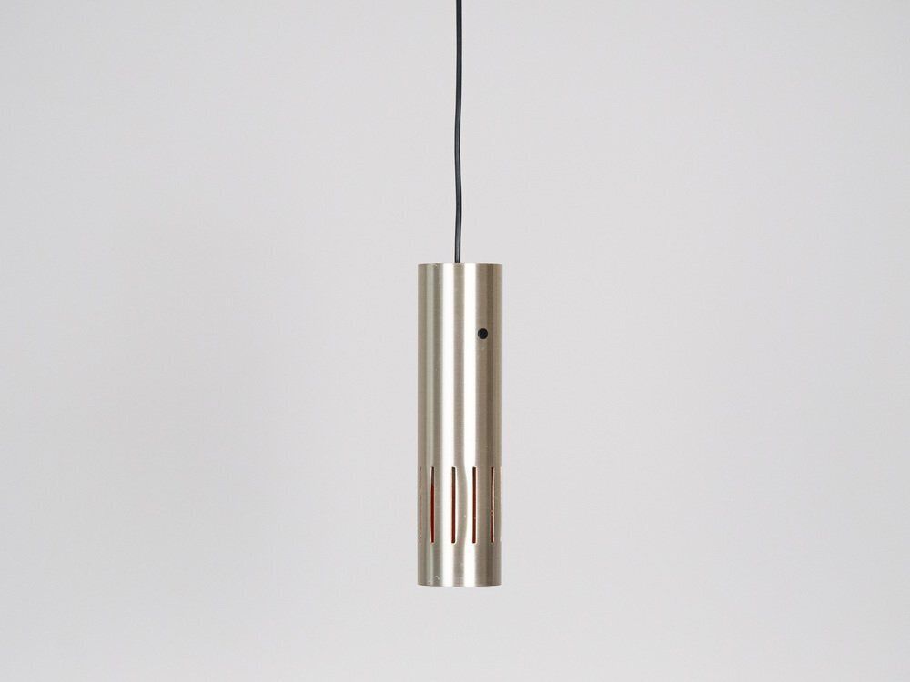 Vintage messing Trombone hanglampen van Jo Hammerborg voor Fog & Mørup, ca. jaren 1960, set van 3 photo furniture