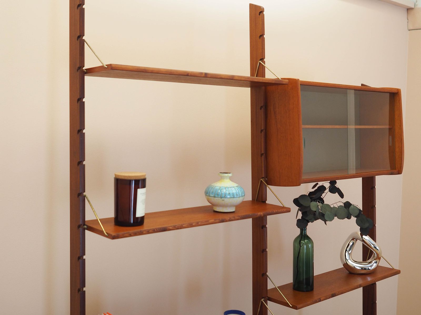 Teakhouten modulaire kast, Noors design, ca. jaren 1960, geproduceerd door Blindheim Mobelfabrikk, ontworpen door John Texmon en Einar Blindheim photo 3169.0