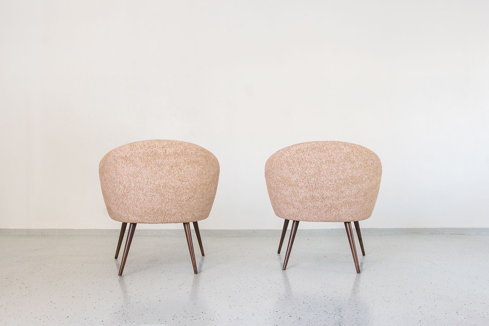 Vintage Pink Shell Armchairs From Lfm, Poland, 1970s, Set Of 2 photo vintage