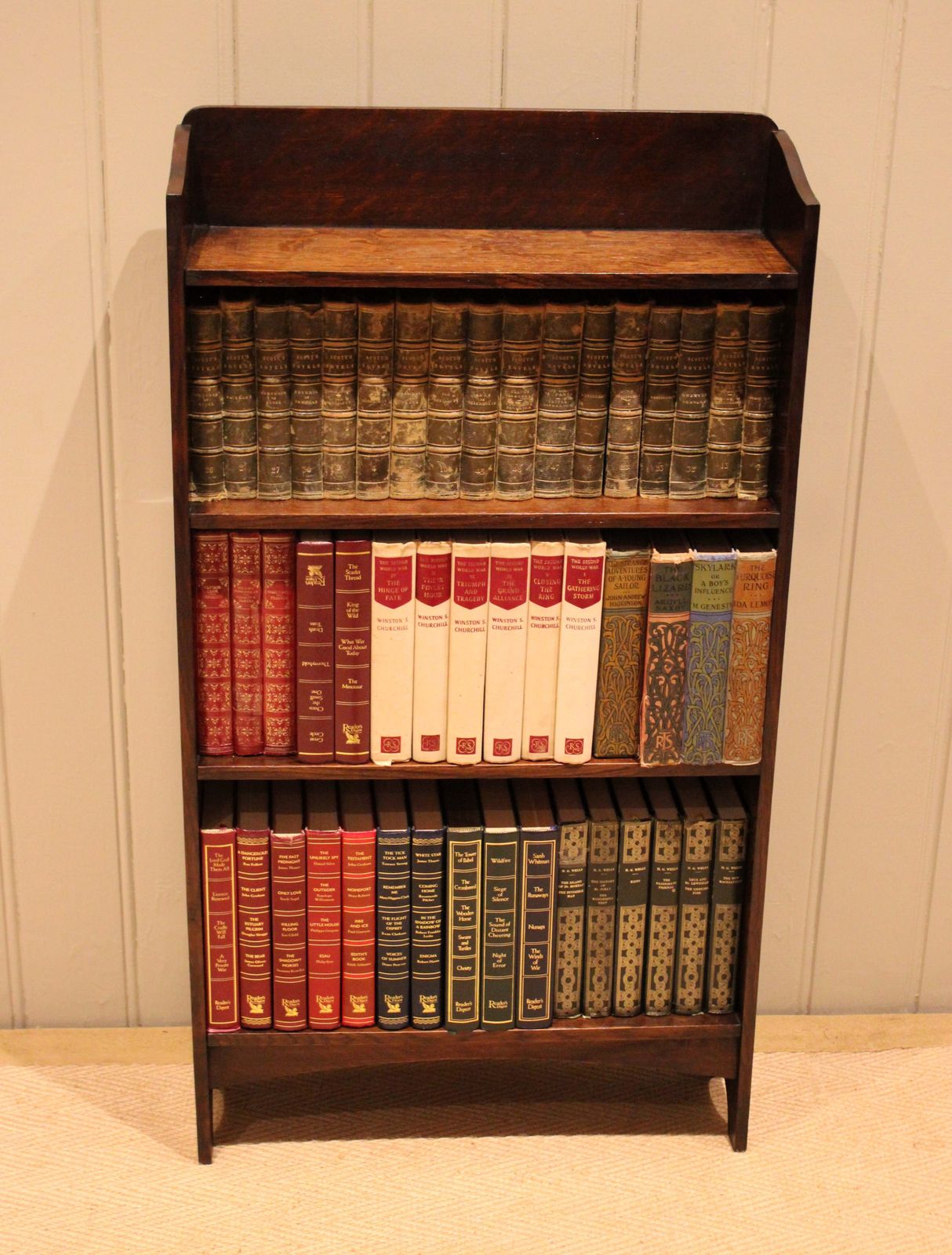 Small Oak Open Bookcase photo for sale