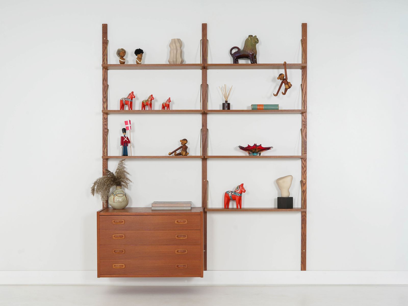 Teak Bookcase Ps System, Danish Design, 1960s, Manufactured By Randers Møbelfabrik photo for sale