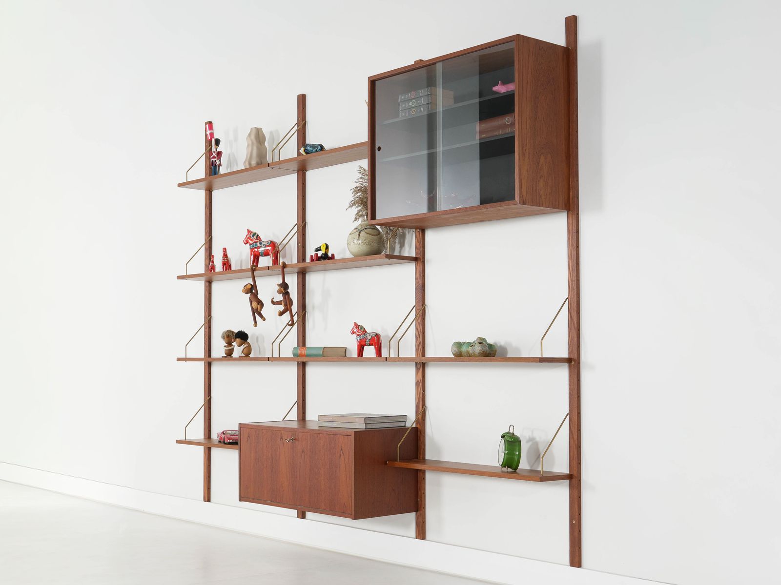 Bibliothèque modulaire en teck, design danois, années 1970, fabriquée au Danemark photo furniture
