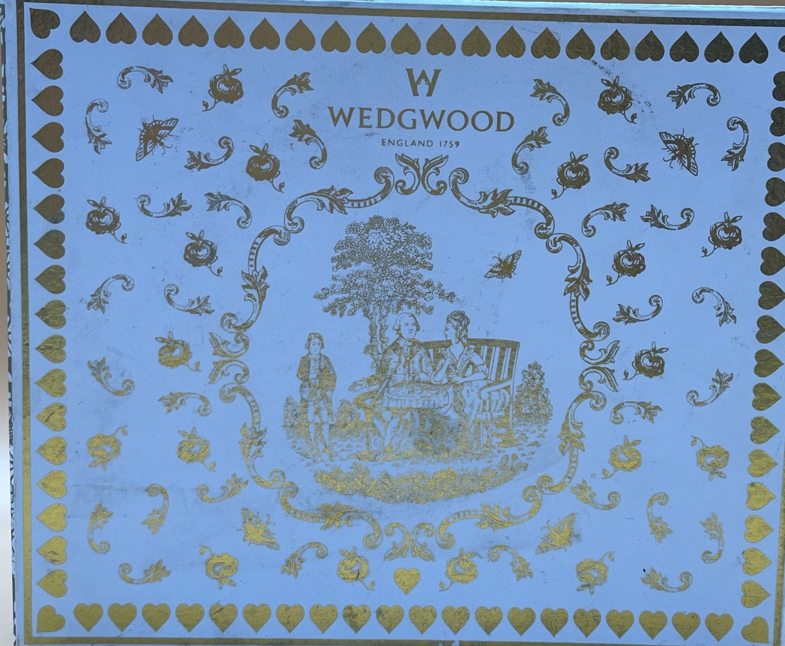 Wedgwood China Cuckoo Design taartstandaard met 2 etages. photo vintage